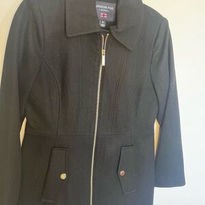 London Fog Women's Black Trench Coat